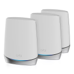 NETGEAR Orbi RBK753 AX4200 WiFi 6 kolme sagedusalaga Mesh-s&uuml;steem (ruuter + 2 signaaliv&otilde;imendit), 2,4 GHz / 5 GHz / 5 GHz, valge