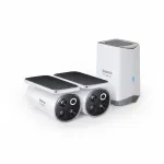 Baseus S1 Pro Outdoor Dual 3K v&auml;livalvekaamerate komplekt (2 tk), valge