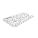 Kompaktne miniklaviatuur Logitech Pebble Keys 2 K380s &mdash; RF-juhtmevaba + Bluetooth, QWERTY US International, valge