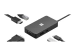Microsoft Surface USB-C Travel Hub 1E4-00004 dokkimisjaam, USB-C, VGA, HDMI, Gigabit Ethernet, must