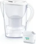 Brita Marella 1057511 veefiltri kann, komplektis 1 ALL-in-1 ja 1 Extra Lime kassett, valge