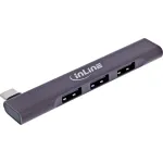 InLine &otilde;huke USB-C jaotur, 4 pordiga, USB 3.0 + 3x USB 2.0, &otilde;huke disain