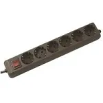 AC Power Strip Bachmann Selly Must 6 Outlets 1,5 m