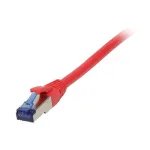 Patchkaabel RJ45 - CAT6A 500Mhz - 0,15m - punane - S-STP(S/FTP) - TPE/LSZH(Superflex) - AWG26 - Synergy