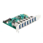 DeLOCK PCI Express x1 kaart 7 v&auml;lisele USB 5 Gbps Type-A emasliidesele