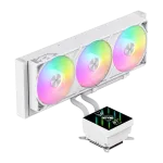 Gamemaxi protsessori vedelikjahutus | GLACIER 360 LCD WH | Intel, AMD