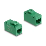 Delock 90640 Keystone moodul RJ45 pesa - RJ45 pesa, Cat.6A UTP, roheline