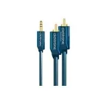 MP3 adapterkaabel (3,5 mm helipistik / 2x RCA pistik) - 7,5 m lisaadapter MP3-m&auml;ngijatele, iPodidele ja nutitelefonidele