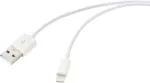 Renkforce USB-kaabel USB 2.0 USB-A pistik, Apple Lightning pistik 2,00 m valge (matt) RF-5724086 (RF-5724086)