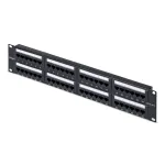 StarTech.com 48-pordiline 2U raamile paigaldatav Cat6 patch-paneel, RJ45, UTP, 110 punch-down, Cat 6 Ethernet patch-paneel v&otilde;rguserveri raamile
