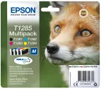 Epson Fox mitmikpakend 4-v&auml;rviline T1285 DURABrite Ultra tint, must, ts&uuml;aan, magenta, kollane, 5,9 ml, 3,5 ml, 1 tk, Mitmikpakend