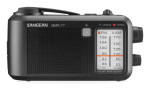 Kaasaskantav raadio Sangean MMR-77 analoog AM FM must 3,5 mm k&otilde;rvaklapipesa