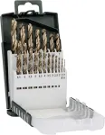 Bosch HSS-Co Cobalt Drill Bit Set 19-Piece Metal Case