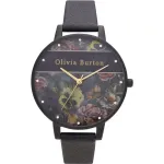 OLIVIA BURTON Naiste kell OB16VS05 38mm roostevabast terasest korpus, valge sihverplaat, hall nahkrihm
