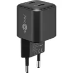 Seinalaadija GOOBAY 75333 &mdash; universaalne siseruumide AC USB-C laadija, 2x USB-C, 35 W, must