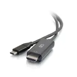 C2G USB-C to HDMI adapterkaabel - 1,83 m - must - 4K@60Hz - p&ouml;&ouml;ratav USB-C pistik