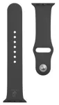 Taktikaline silikoonrihm Apple Watchile 1/2/3/4/5/6/7/SE 38/40/41mm Must