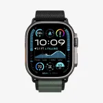 Spigen Rugged Armor Pro WBF1 Band for Apple Watch 44/45/46/49mm Black/Green