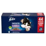 M&auml;rg kassitoit Purina Nestl&eacute; Felix Fantastic Mix tarretises, multipakend 44 x 85 g, t&auml;iskasvanud kassidele, gluteenivaba