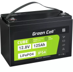 Green Cell CUBE LFPGC12V125AH LiFePO4 aku 12,8 V 125 Ah 1600 Wh, IP54, 13,5 kg