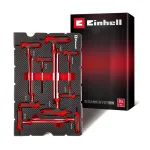 Einhell 370526 9-osaline korpuse siset&uuml;kkide komplekt E-Case'ile, punane/must