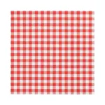 PAPSTAR Vichy Check punased pabersalvr&auml;tid, 330 x 330 mm, 3-kihilised, 1/4 voltimine, 20 tk 82763