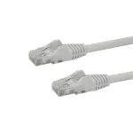 StarTech.com N6PATC50CMWH 0,5 m (50 cm) CAT6 Gigabit Etherneti &uuml;henduskaabel, kaitstud riiviga RJ45, UTP, PoE, 24 AWG, painutuskaitse, valge