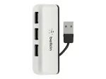 Belkin USB 2.0 4-Port Travel Hub, h&otilde;bedane, F4U021bt