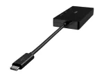 Linksys Belkin - Videoadapter - USB-C (M) to HD-15 (VGA), DVI-I, HDMI, DisplayPort (W) - 4K tugi - must (AVC003BTBK)