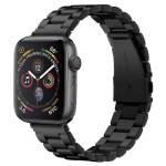 Spigen Modern Fit Band Apple Watchile 4/5/6/7/SE/8/9/Ultra 44/45/49 mm, roostevaba teras, must
