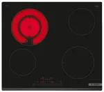 Bosch PKF631FP3E pliit Must Sisseehitatud 60 cm Keraamiline pliit 4 tsooni