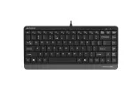 Juhtmega USB-klaviatuur A4Tech FStyler FK11 &mdash; kompaktne standardpaigutus, inglise keel, 12 kiirklahvi, randmetugi, 1,5 m kaabel