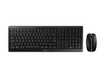 CHERRY Stream Desktop klaviatuur hiirega kontor RF traadita AZERTY prantsuse must