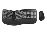 Conceptronic ERGO juhtmevaba ergonoomiline klaviatuuri- ja hiirekomplekt, QWERTY EN (US)