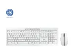 CHERRY Stream lauaarvuti klaviatuur koos hiirega kontor RF Wireless QWERTZ saksa valge
