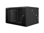 Seinale kinnitatav rack LANBERG WF02-6606-10B 6U 600x374.3x600 mm roostevaba teras must