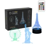 Manta SNL125RGB RGB 3D hoone dekoratiivne LED-lamp