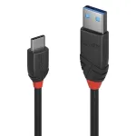 Lindy 36914 USB 3.2 kaabel, USB-A pistik &ndash; USB-C pistik, 10 Gbit/s, Black Line, 0,15 m