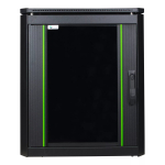 Eraldiseisev rack Lanview RDL12U66BL &mdash; 12U, 600 kg, v&otilde;tmelukk, reguleeritavad jalad, kaablihaldus, IP40, must
