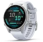 Garmin Fenix 8 3,3 cm (1,3) AMOLED 43 mm Digitaalne 416 x 416 pikslit Puuteekraan H&otilde;be Wi-Fi GPS (satelliit)