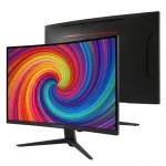 LC-Power LC-M27FC kumer m&auml;ngumonitor 27 tolli (68,6 cm), Full HD 1920x1080, 16:9, 180 Hz, 3,6 ms, 1x DP, 2x HDMI, must/punane