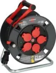 Brennenstuhl 9232250100 kaablirull 25 m, must, maandatud pistik-pistik (9232250100)