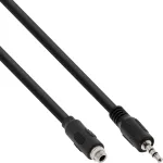 InLine heliadapterkaabel, 3,5 mm stereopistik/pesa keermega, 0,6 m