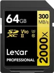 M&auml;lukaart Lexar Professional 2000x SDXC 64GB UHS-II U3 V90 (LSD2000064G-BNNNG)