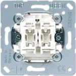 Seinl&uuml;liti moodul JUNG 505 U 1P, 1-pooluseline 10 A, 250 V &mdash; Metallvalge