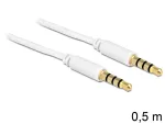 3,5 mm helikaabel DeLOCK 83439 0,5 m valge