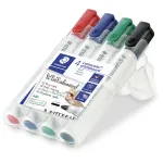 Marker Staedtler Lumocolor 351 WP4 Bullet-t&uuml;&uuml;pi otsik Must Sinine Roheline Punane