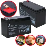 Suletud pliiaku (VRLA) 12V 9Ah Extralink &ndash; AGM, 1 tk, must