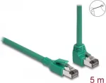 DeLOCK RJ45 v&otilde;rgukaabel PROFINET SF/UTP 90&deg; nurga all 5 m roheline