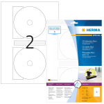 Isekleepuv printerisilt HERMA CD-sildid Maxi A4 &Oslash; 116 mm